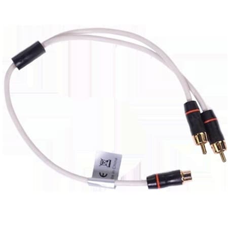 Powerhouse FUS-010-12621-00 1 Female to 2 Male Twisted Shielded RCA Splitter Cable PO3763586